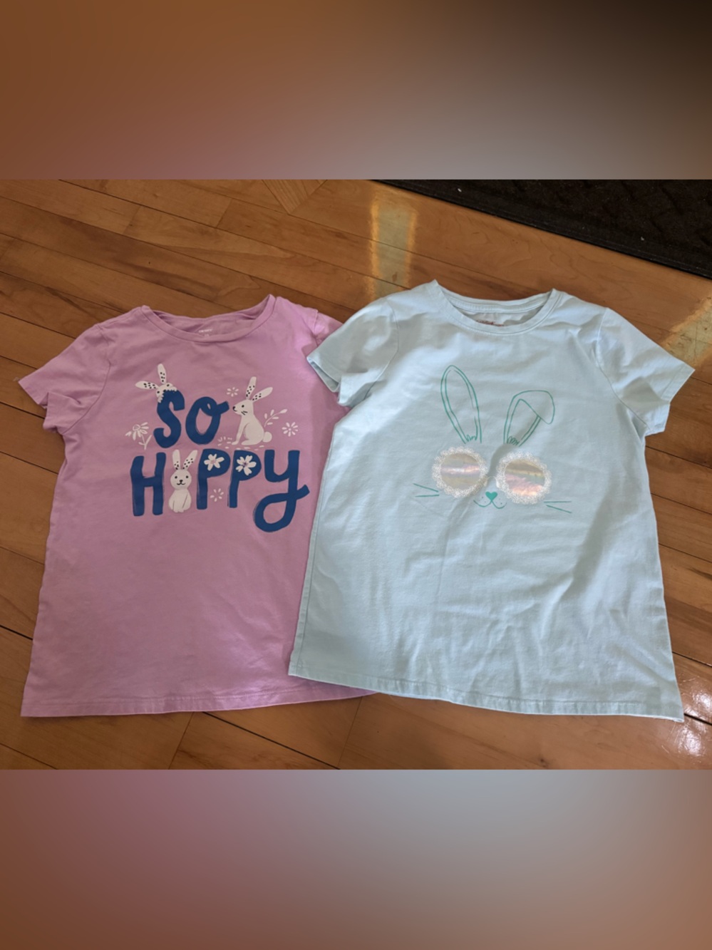 Cat & Jack Girls Short Sleeve Tee Duo - Pink & Light Blue